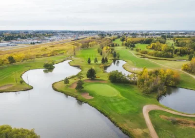 Aerial Golf Course in Lloyminster